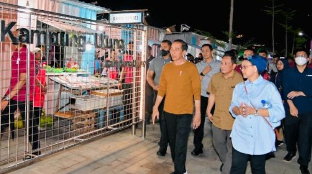 Presiden Jokowi Kunjungi Kawasan Wisata Kuliner Kampung Ujung Labuan ...